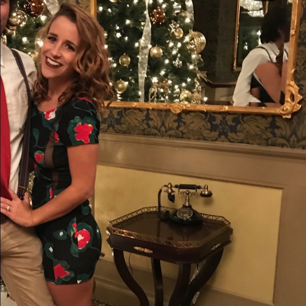 Flower Bodycon Dress